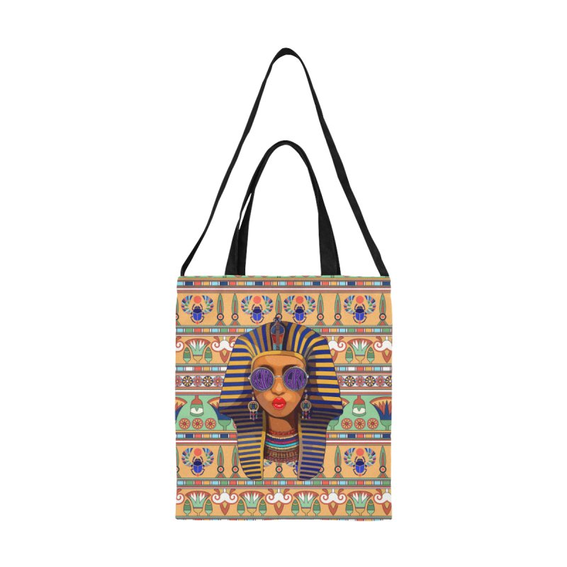 All Over Print Canvas Tote Bag(Model1698)(Medium)- Egypt style