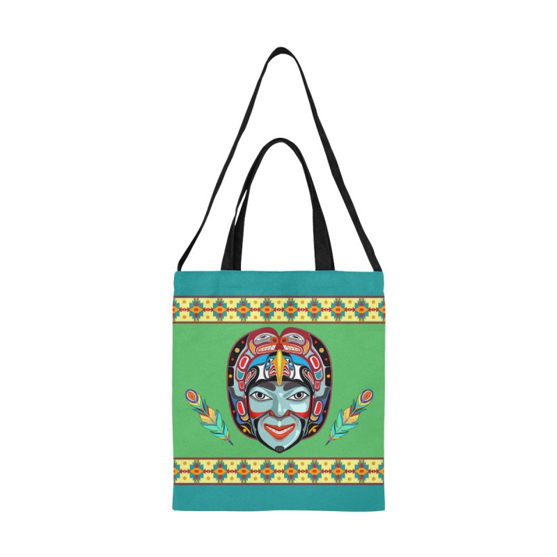 All Over Print Canvas Tote Bag(Model1698)(Medium)- Indian style decoration