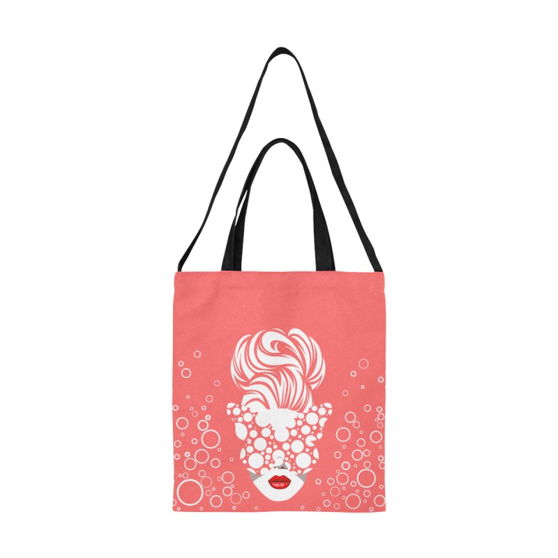 All Over Print Canvas Tote Bag(Model1698)(Medium)- Italy pink