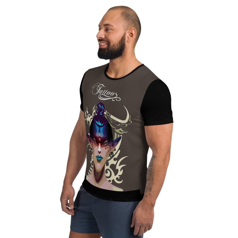 All-Over Print Men's Athletic T-shirt - Alternative Dragon Avatar