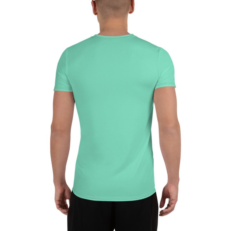 All-Over Print Men's Athletic T-shirt - Alternative Dragon Avatar turquoise