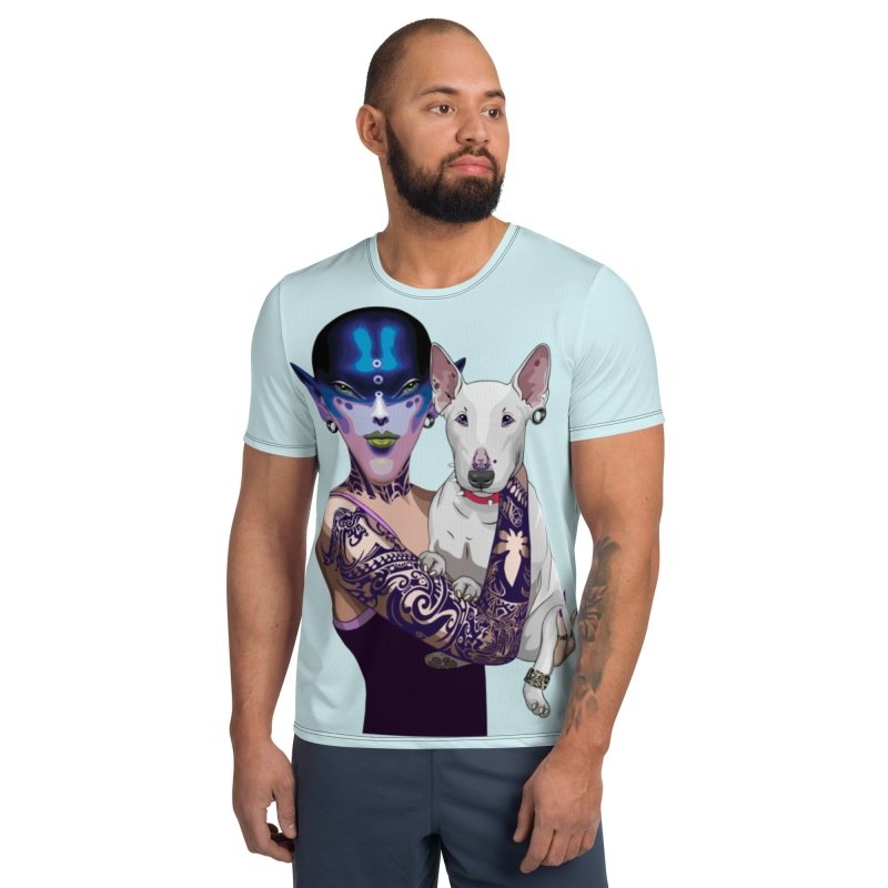 All-Over Print Men&#39;s Athletic T-shirt - Avatar Dogowner
