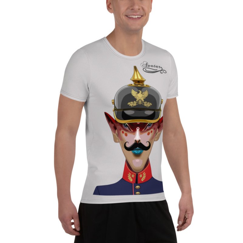 All-Over Print Men's Athletic T-shirt - Avatar Soldier