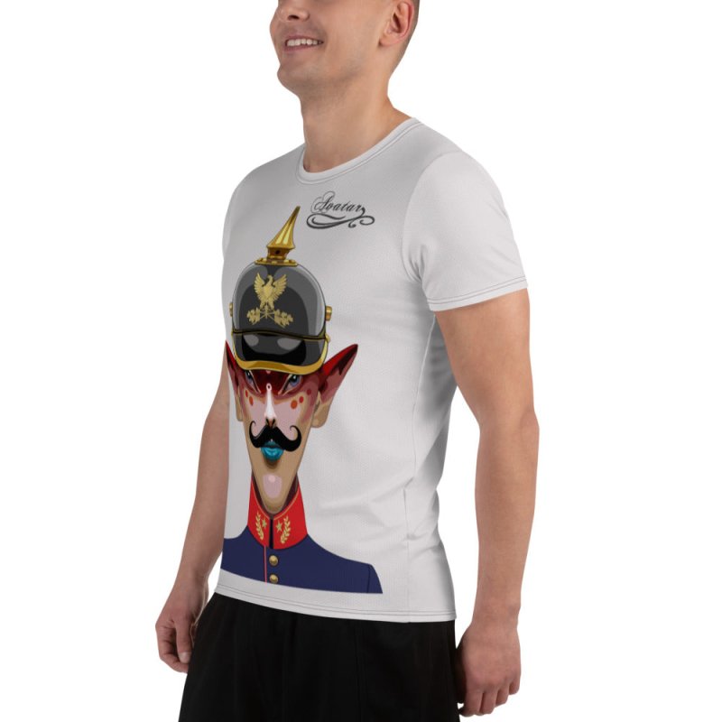 All-Over Print Men's Athletic T-shirt - Avatar Soldier