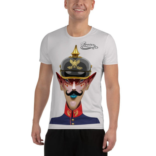 All-Over Print Men's Athletic T-shirt - Avatar Soldier