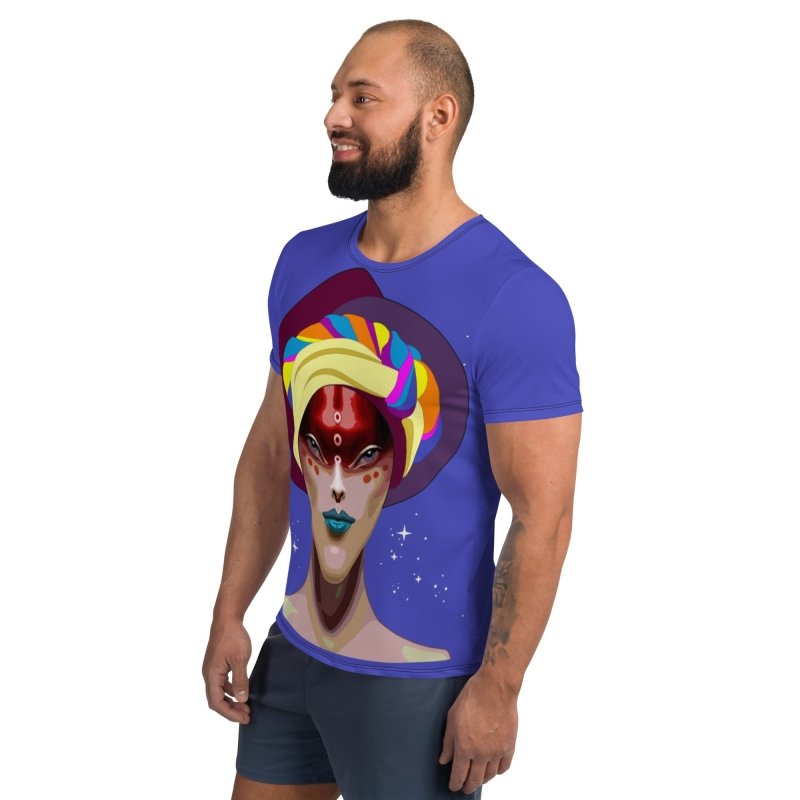 All-Over Print Men's Athletic T-shirt - Avatar turbaned