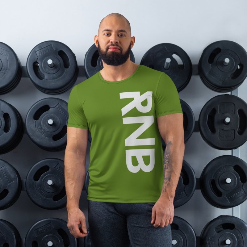 All-Over Print Men's Athletic T-shirt - RnB green