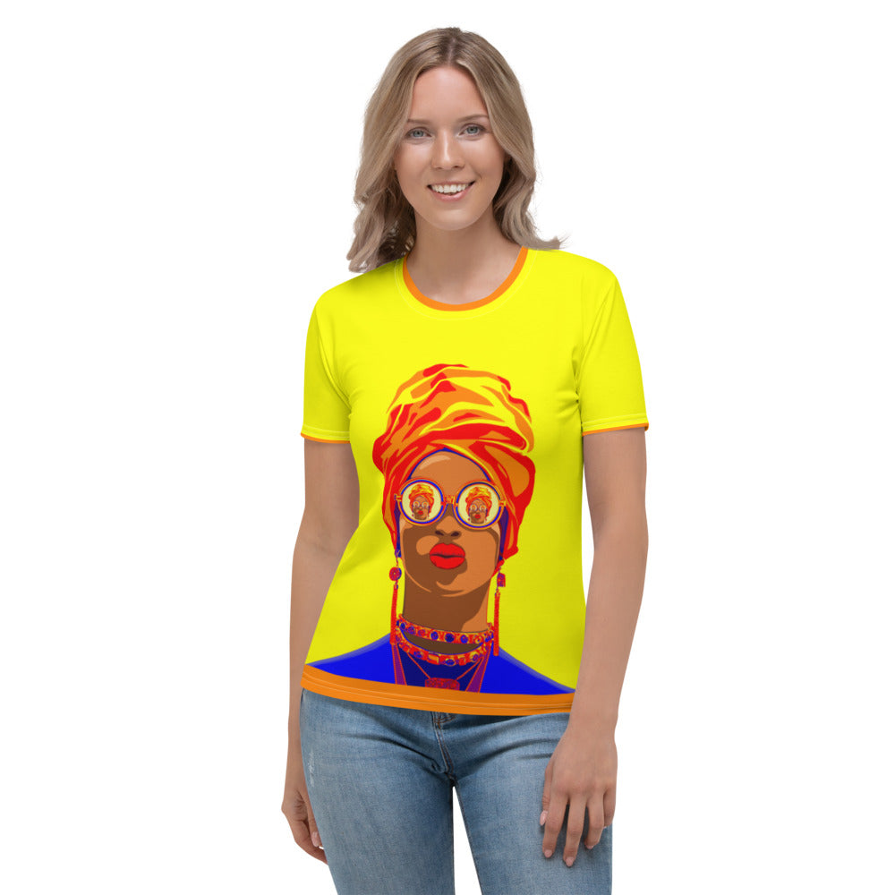 Women's T-shirt - Afro unlimited Yellow