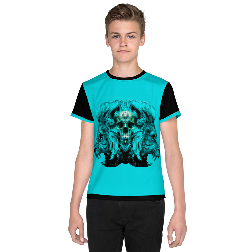Youth T-Shirt - Lion with Skull
