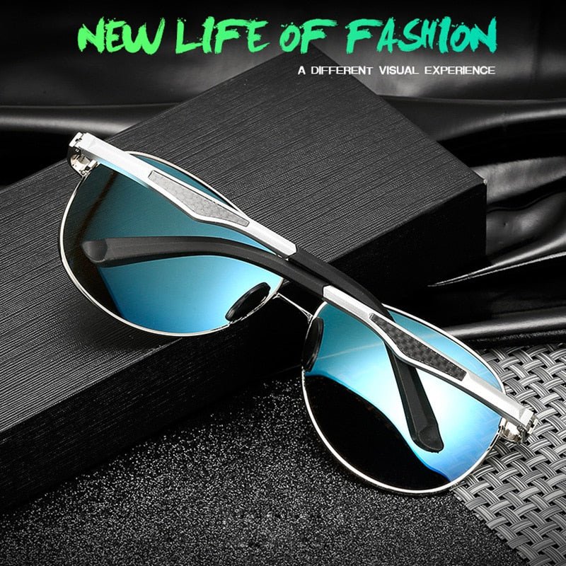 Aluminum magnesium Polarized men's Sunglasses men women aviation style male