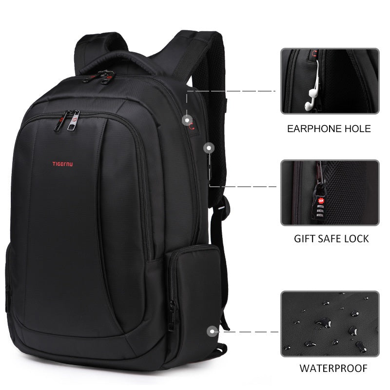 Anti Theft Nylon 27L Men 15.6 inch Laptop Backpacks School Fashion Travel Male Mochilas Feminina Casual Man Schoolbag