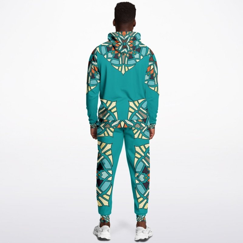 Athletic hoodie jogger combo - Portugal ornament design