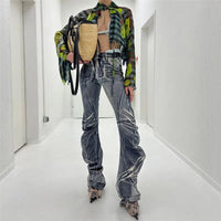 Autumn Women's New High Waist Fashion Print Street Photography Slim Slim Slim Casual Pants - Premium Pants for sale