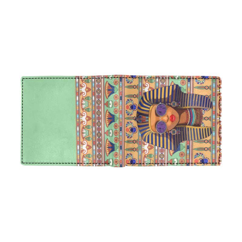 Bifold Wallet With Coin Pocket(Model1706)- Egypt style