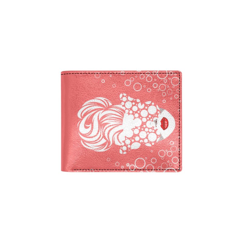 Bifold Wallet With Coin Pocket(Model1706)- Italy Pink