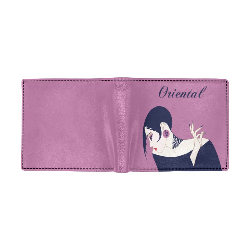 Bifold Wallet With Coin Pocket(Model1706)- Oriental