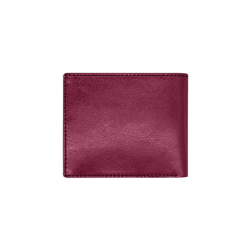 Bifold Wallet With Coin Pocket(Model1706)- Panther red