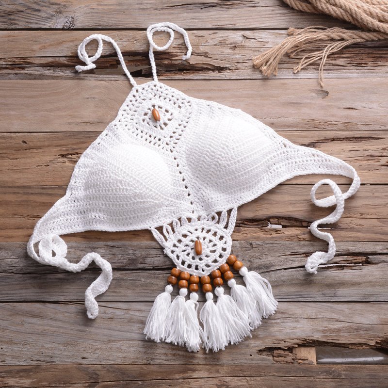 Bikini Handmade Tassel Bohemian Swimsuit Sexy Lady Beach Swimming Clothing