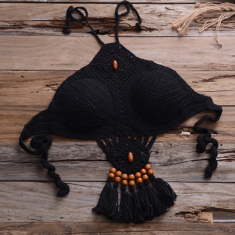 Bikini Handmade Tassel Bohemian Swimsuit Sexy Lady Beach Swimming Clothing