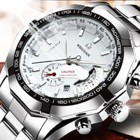 Casual Sport Watches Chronograph Wristwatch Automatic business Movement Imported Mechanical Waterproof Luminous product - Premium Watches for sale