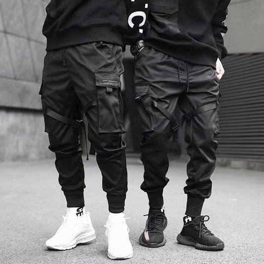 Concealed Person Leggings Spring Ins Pants National Fashion Multi-Pocket Casual Loose Trend Work Pants For Men