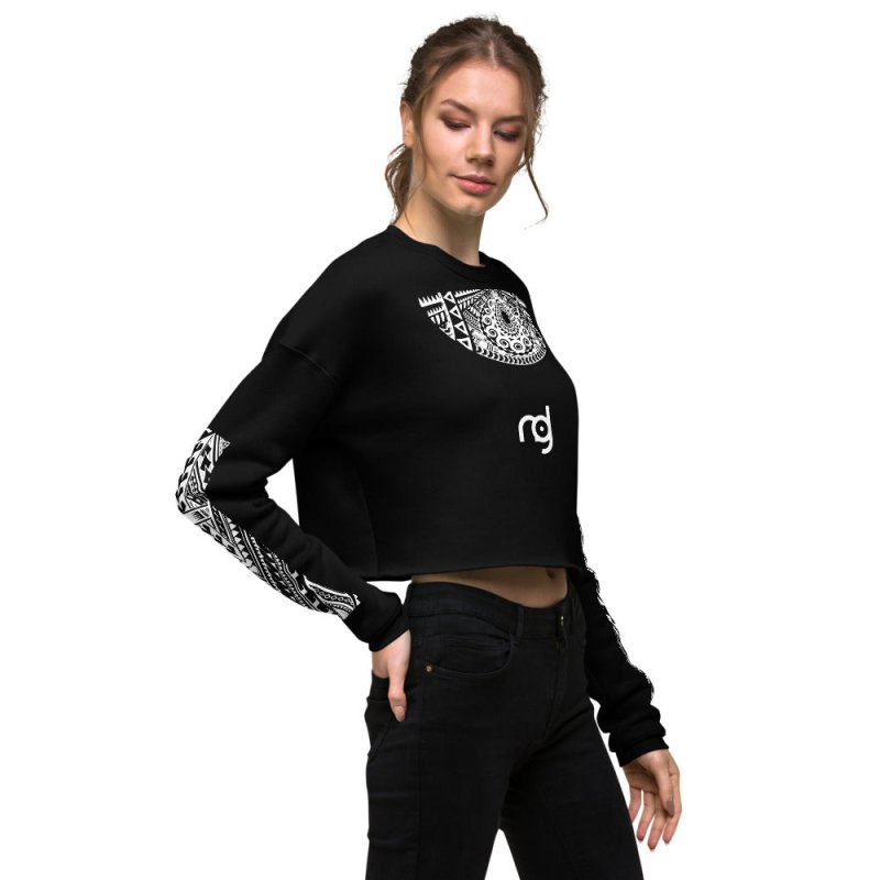 Crop Sweatshirt - Logo pattern