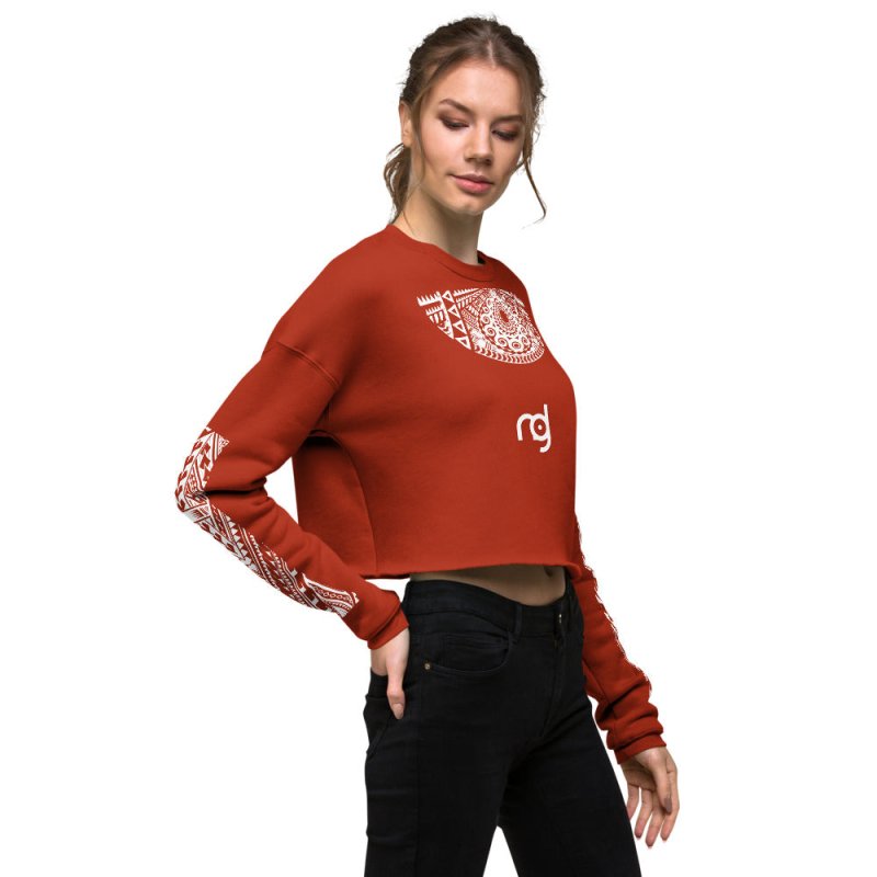 Crop Sweatshirt - Logo pattern