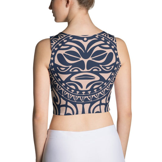 Crop Top - Polynesian graphic style