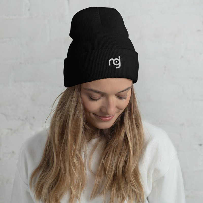 Cuffed Beanie - Logo pattern