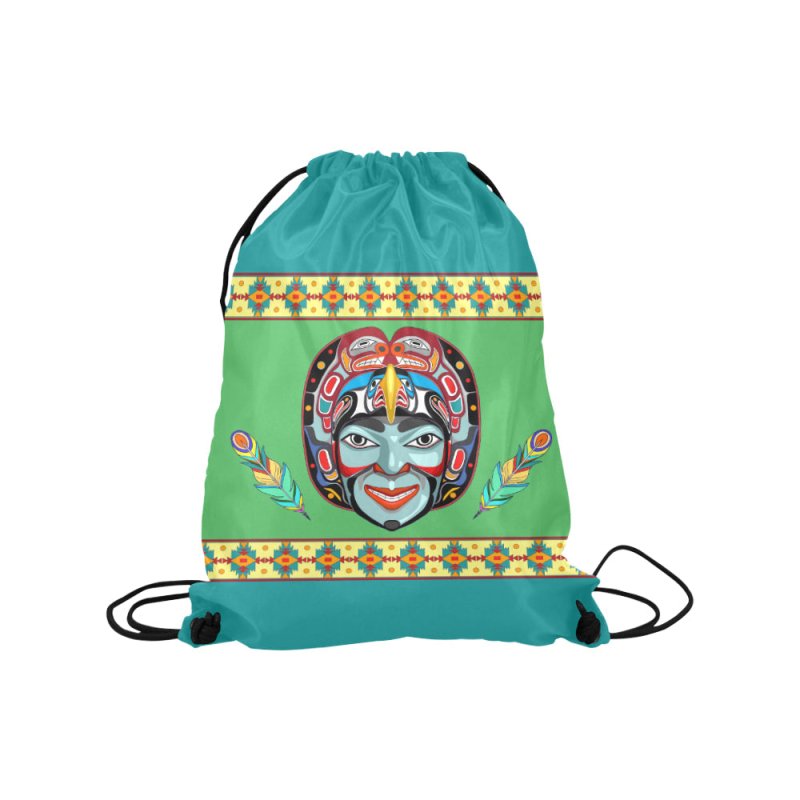 Drawstring Bags (Model 1604) (Medium)- Indian style decoration