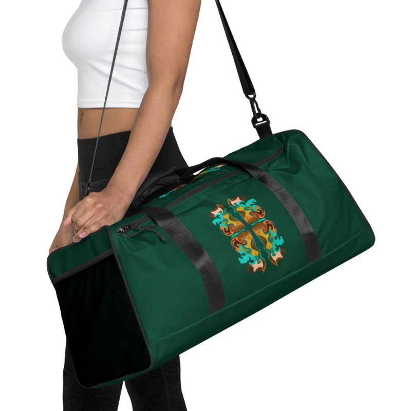 Duffle bag - Handraw GreenOil