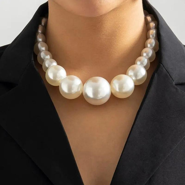European and American Jewelry Retro Beaded Chain Necklace