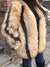 Fashionable women's faux fur coat