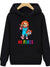 Hooded Sweater Autumn Winter Horror Cartoon Printing Hooded Casual Loose Fitting Casual Pullover