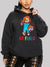 Hooded Sweater Autumn Winter Horror Cartoon Printing Hooded Casual Loose Fitting Casual Pullover