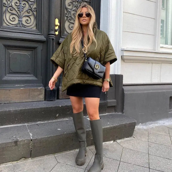 Ins Half Zipper Loose Pullover