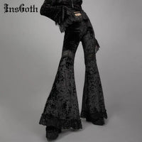 Women Vintage Elegant Velvet Christmas Pants - Premium Pants for sale