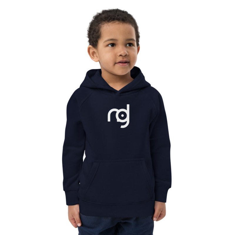 Kids eco hoodie - Logo pattern