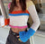 Knitted Long Sleeve Crop Top Women Beach Autumn Summer Patchwork Vintage Green Casual T Shirts Sexy Fashion
