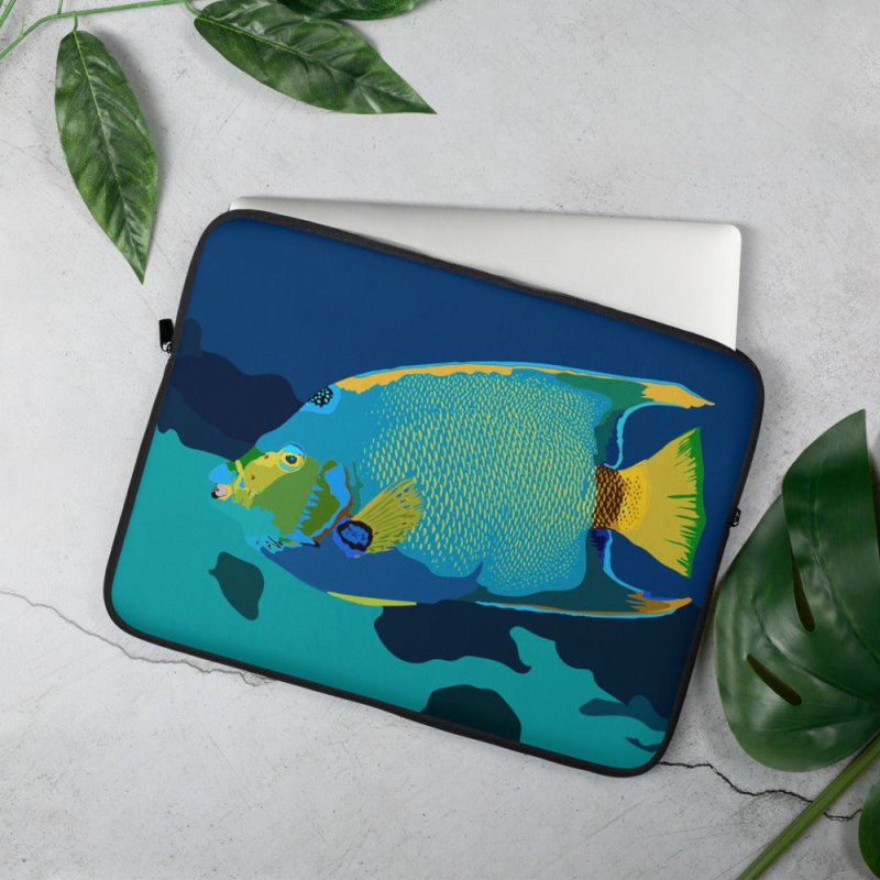 Laptop Sleeve - Fish Blue