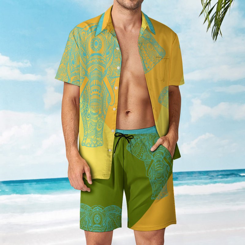 Leisure Beach Suit - Henna pattern