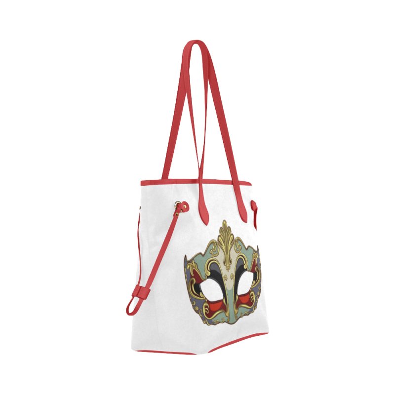 Mask Carnival Classic Tote Bag (Model1661) - Carnival Mask