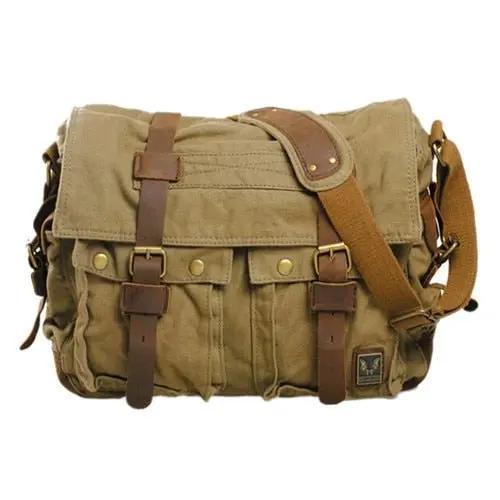 Men Military Army Vintage Crossbody Bag 
