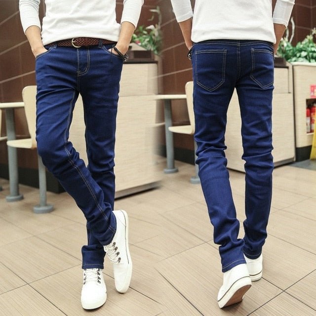 Men&#39;s Fashionable Shiny Jeans.