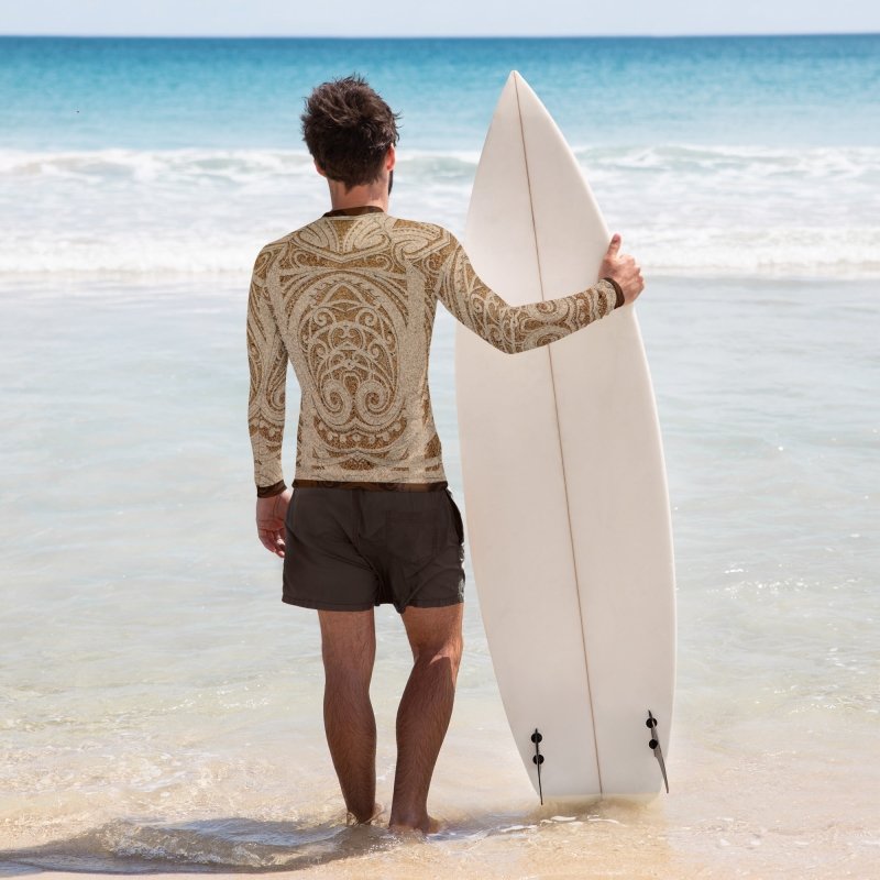 Men's Rash Guard - Sand ornament