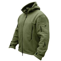 Military Man Fleece Tactical Softshell Jacket Polartec Thermal Polar Hooded Outerwear Coat Army Clothes - Premium Coats & Jackets for sale