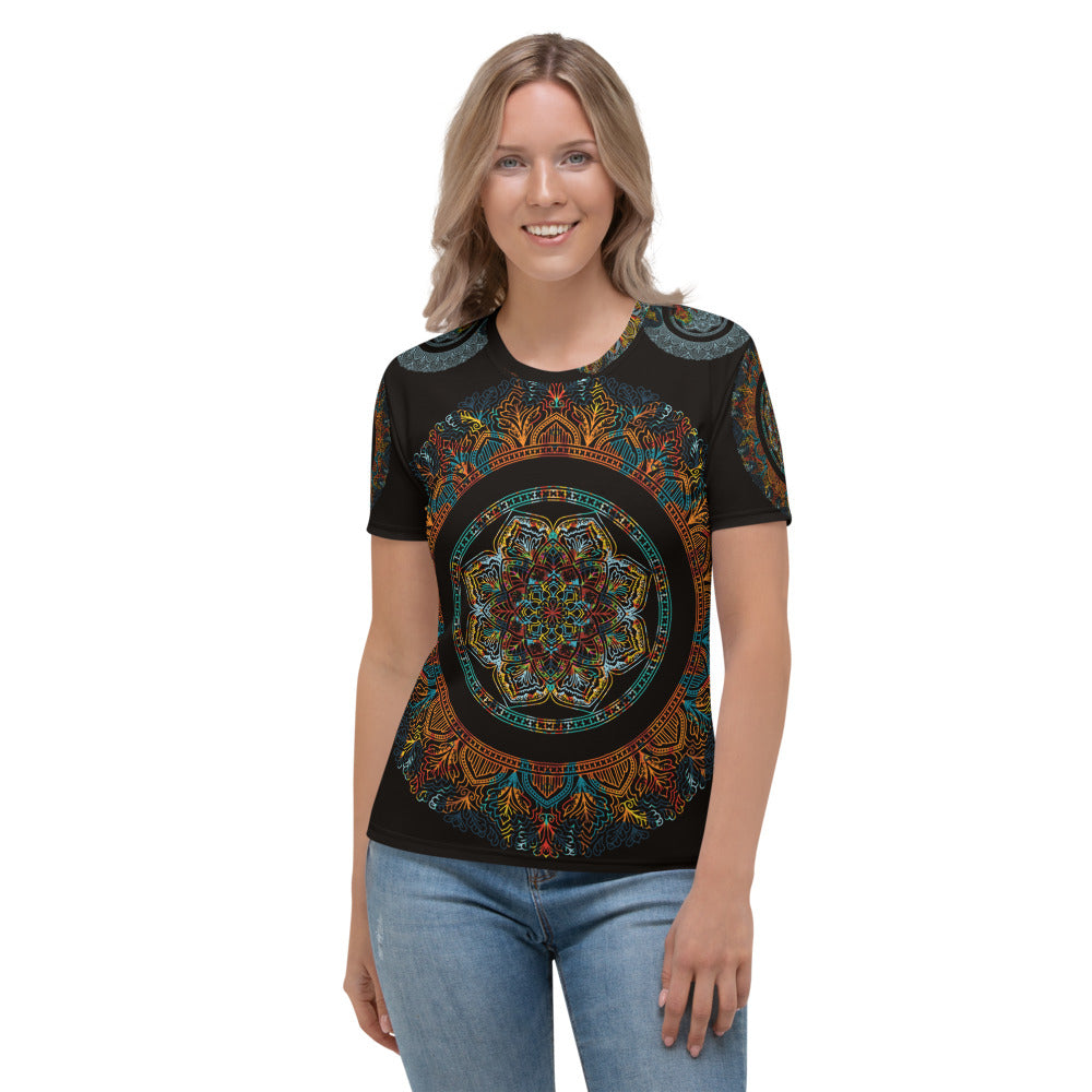 Women's T-shirt - Mandala Black&Color