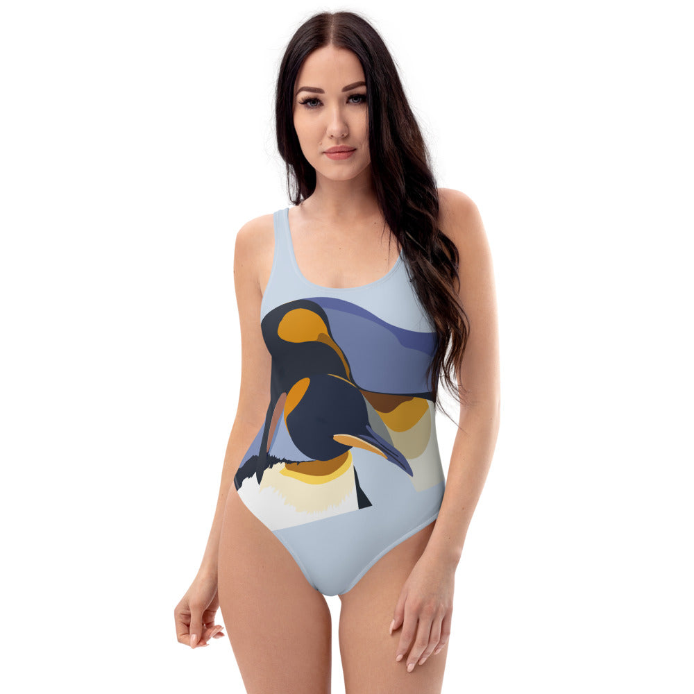One-Piece Swimsuit - Penguin Love