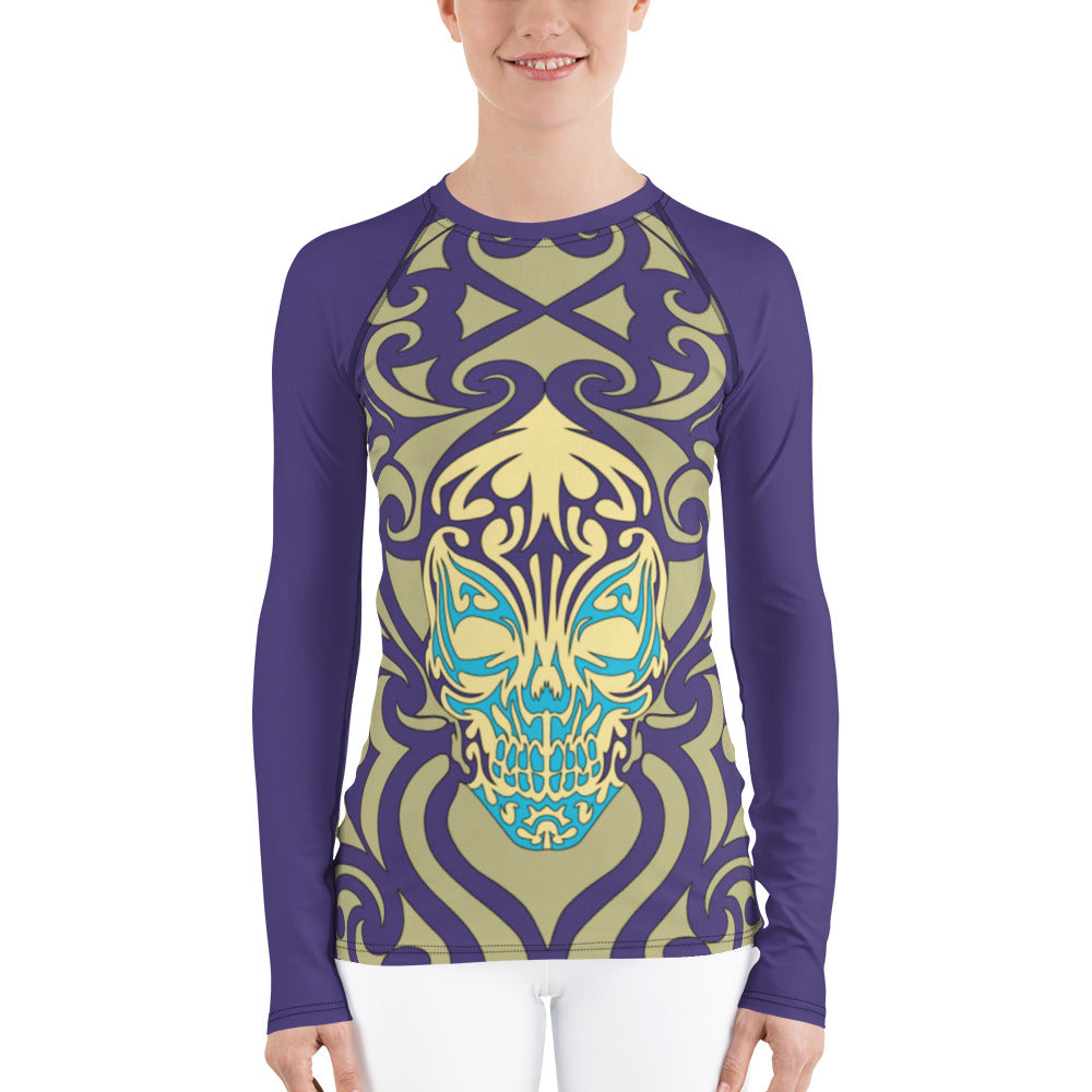 Women's Rash Guard - Skull