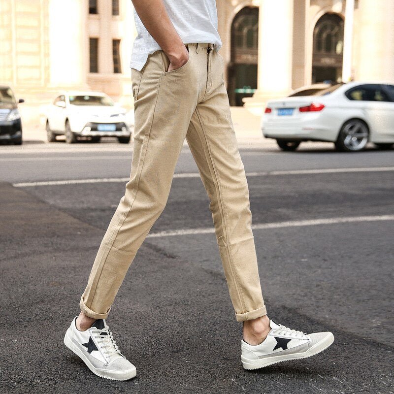 MRMT Brand New Casual Men's Trousers Stretch Men Trousers Pants for Male Skinny Small Feet Man Trouser Pant Mens Clothing